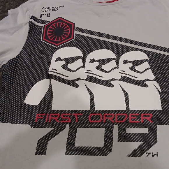 Stormtroopers 709 shirt First Order Star Wars medium Galaxy's Edge gray - Picture 4 of 6